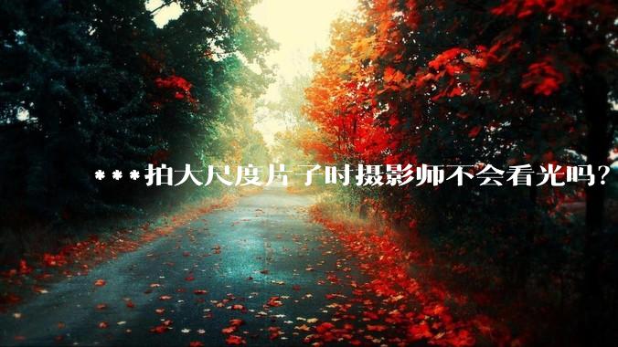 ***拍大尺度片子时摄影师不会看光吗？